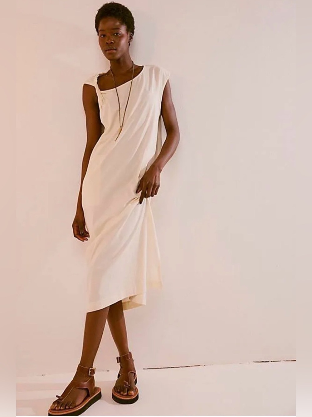 Free People Beach Drew Tee Midi Dress - Picture 2 of 7